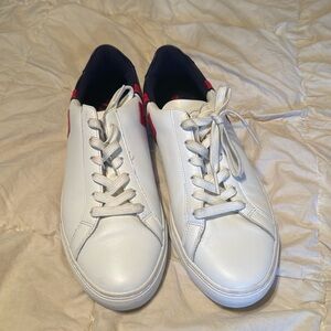 G fore size 10 sneakers blue and white with red “fore play” very rare colors